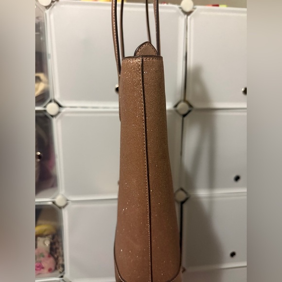 Kate Spade Glitter Rose Gold Sparkling Tote - Picture 3 of 11